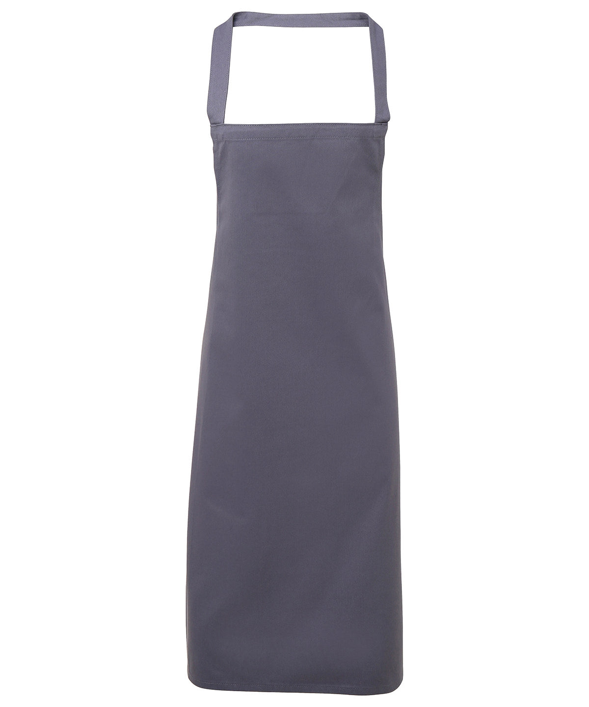 Personalised Aprons - Silver Premier 100% Organic Cotton Bib Apron