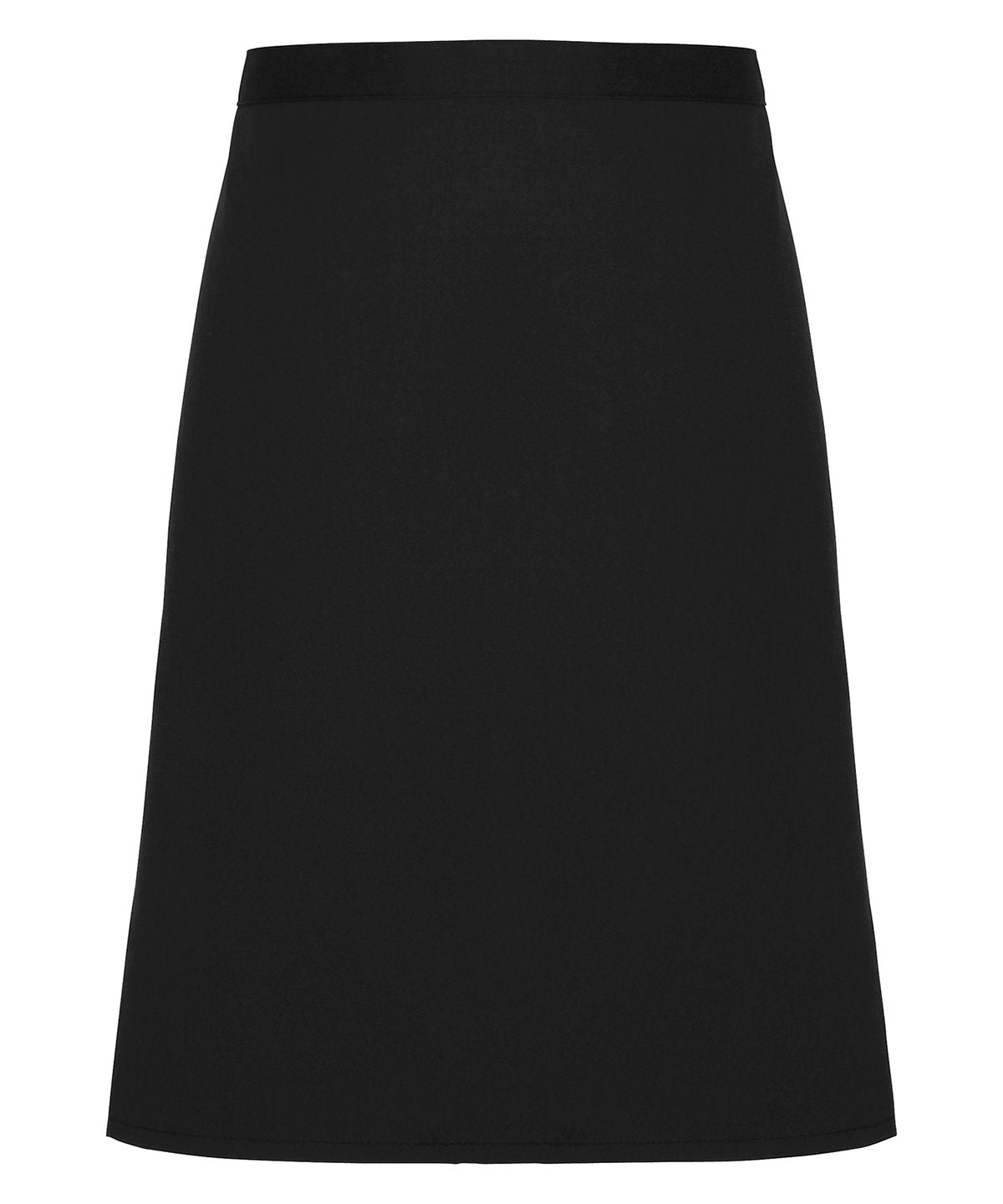 Personalised Aprons - Black Premier Cotton waist apron, organic and Fairtrade certified