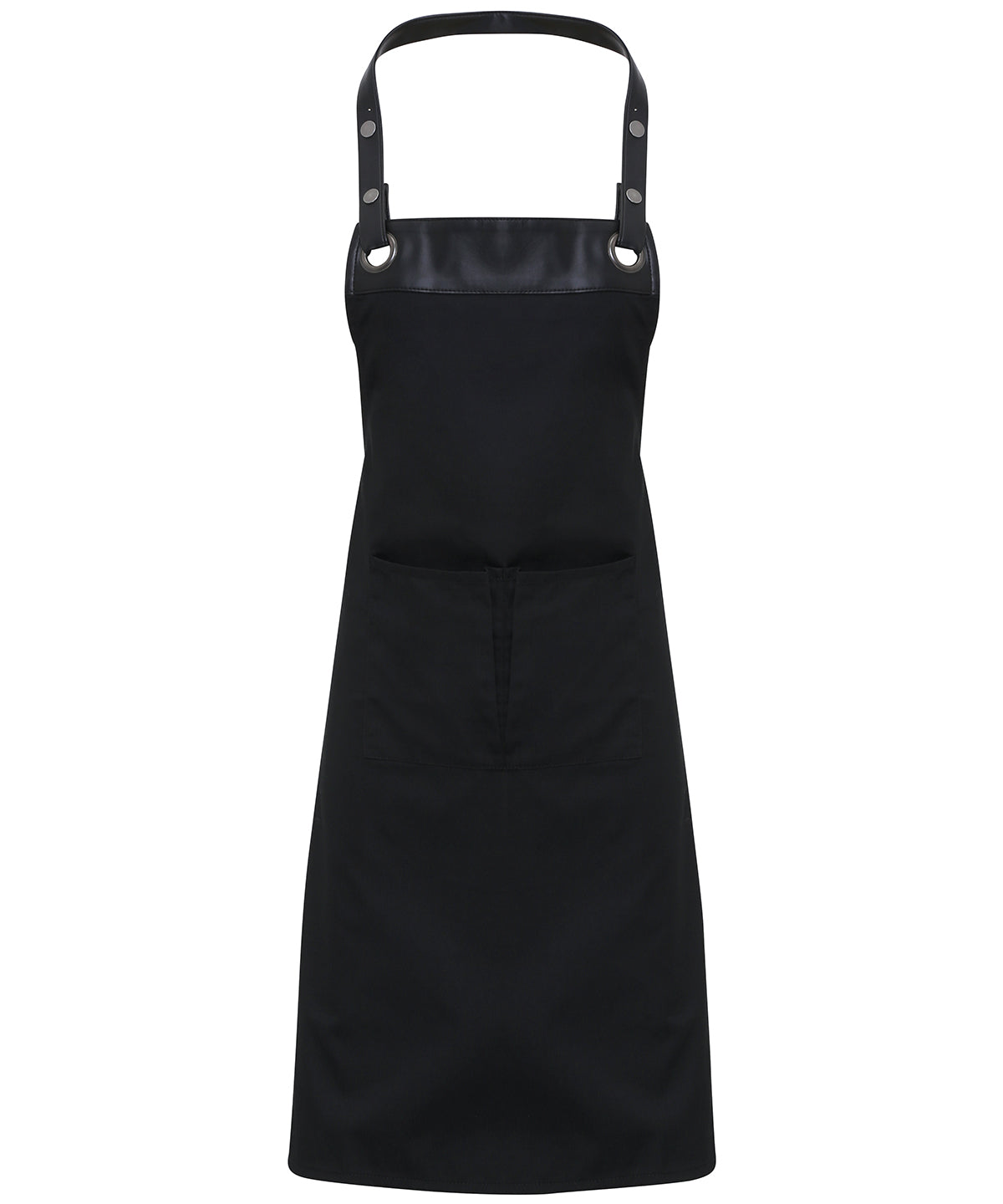 Personalised Aprons - Black Premier Espresso bib apron