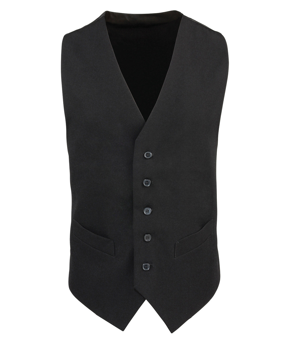 Personalised Waistcoats - Black Premier Lined polyester waistcoat