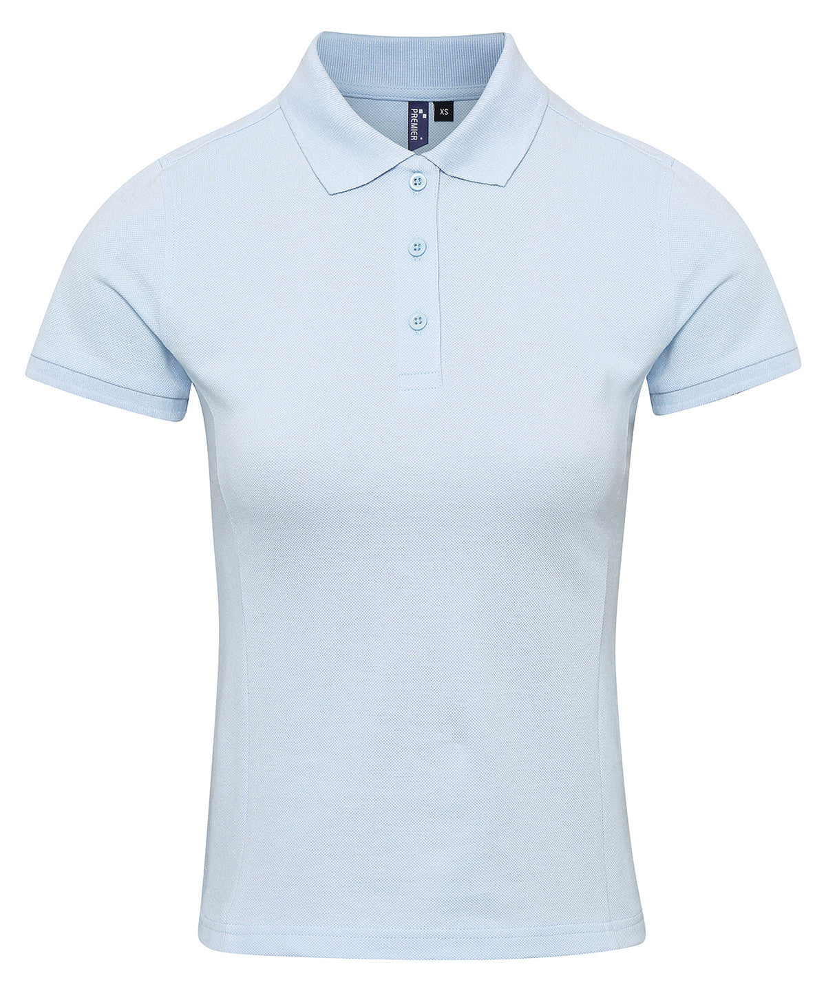 Personalised Polo Shirts - Black Premier Women's Coolchecker® plus piqué polo