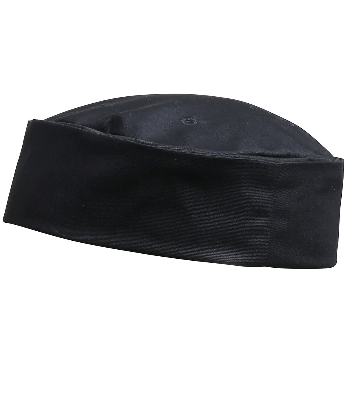 Personalised Hats - Black Premier Turn-up chef's hat