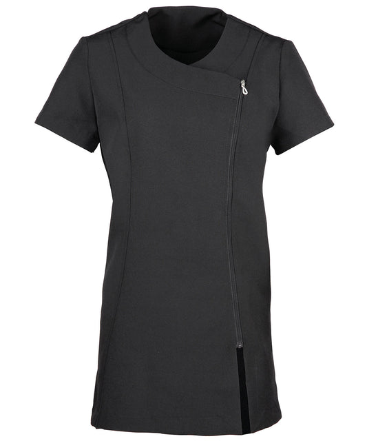 Personalised Tunics - Black Premier Camellia beauty and spa tunic