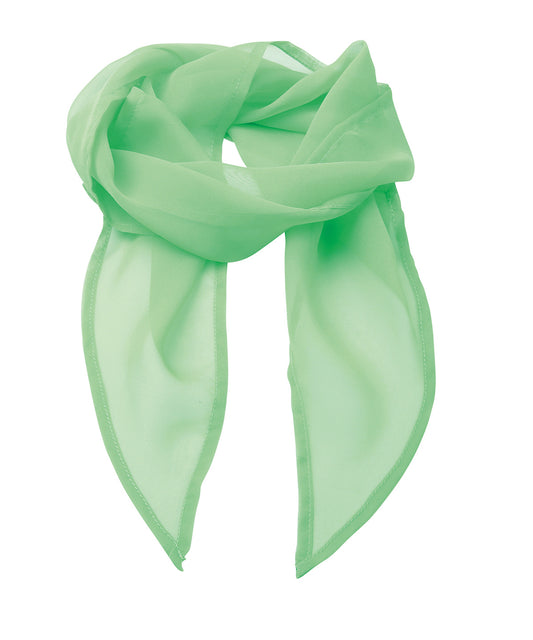 Personalised Scarves - Light Green Premier 'Colours' Chiffon scarf