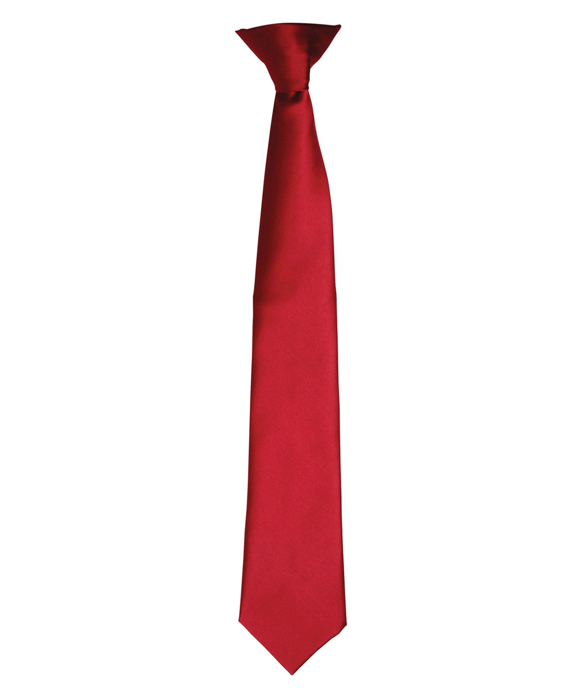 Personalised Ties - Burgundy Premier 'Colours' satin clip tie