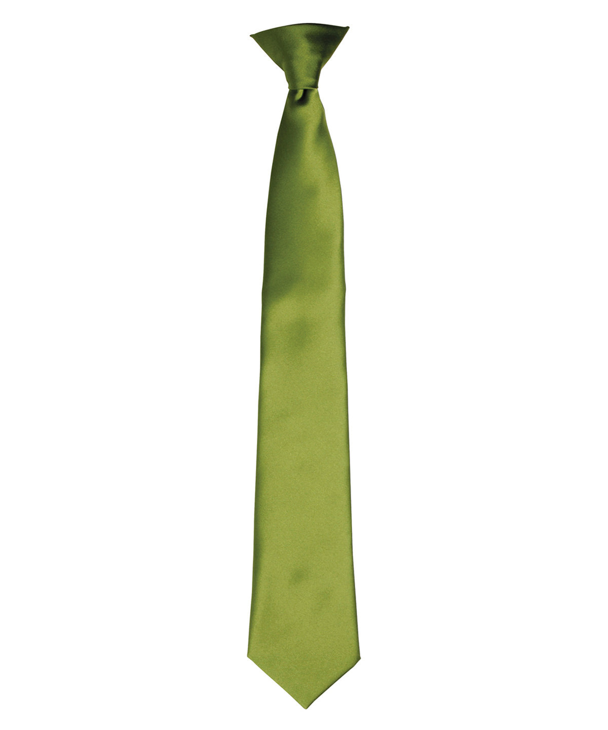 Personalised Ties - Light Green Premier 'Colours' satin clip tie