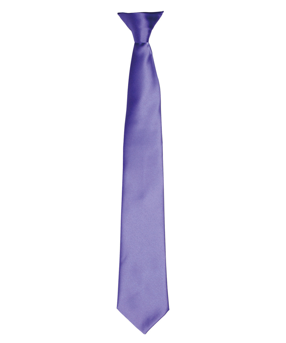 Personalised Ties - Light Purple Premier 'Colours' satin clip tie