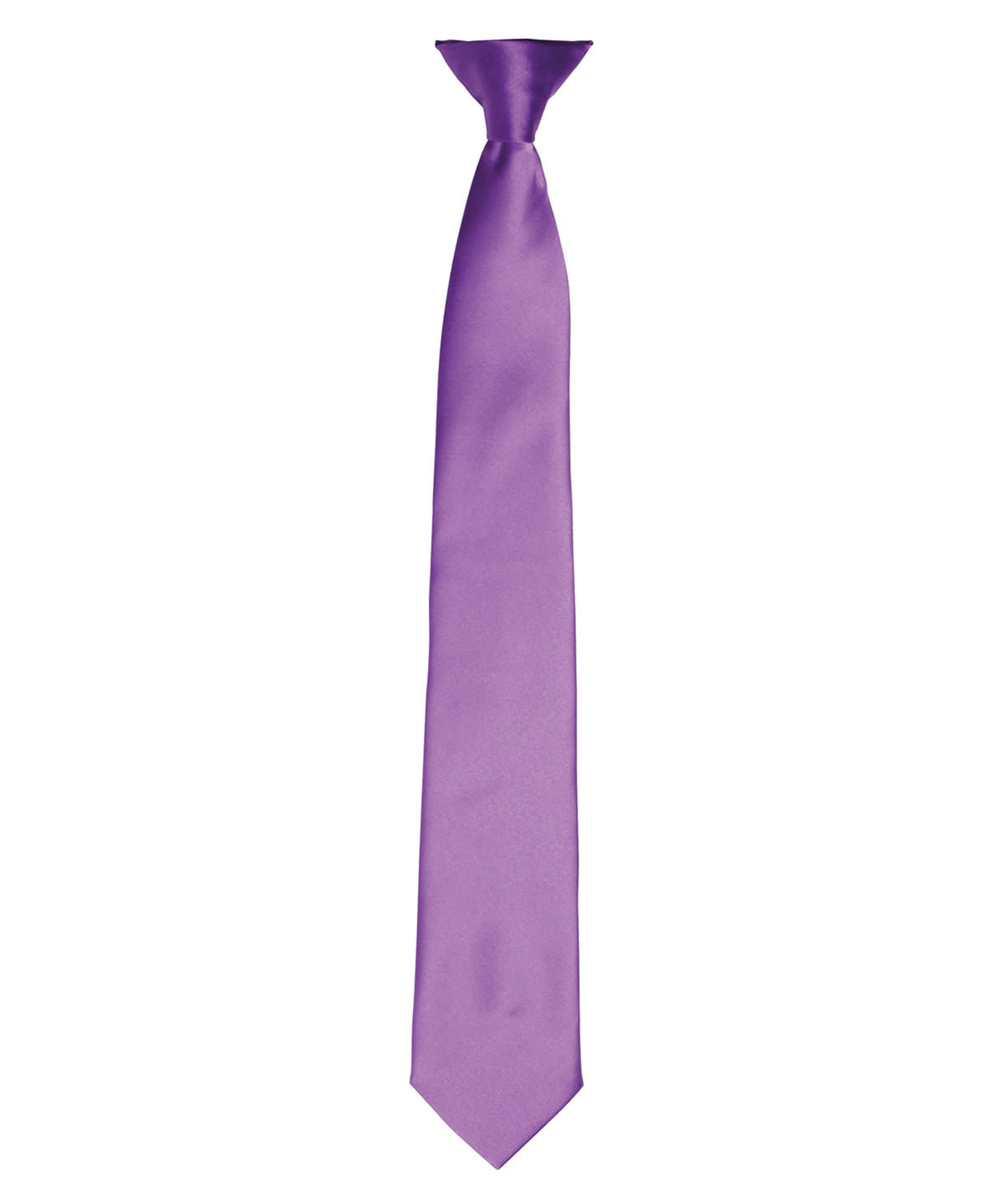 Personalised Ties - Light Purple Premier 'Colours' satin clip tie