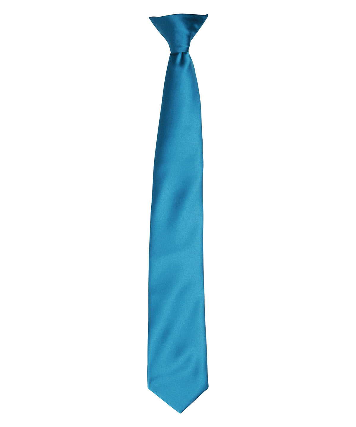 Personalised Ties - Teal Premier 'Colours' satin clip tie