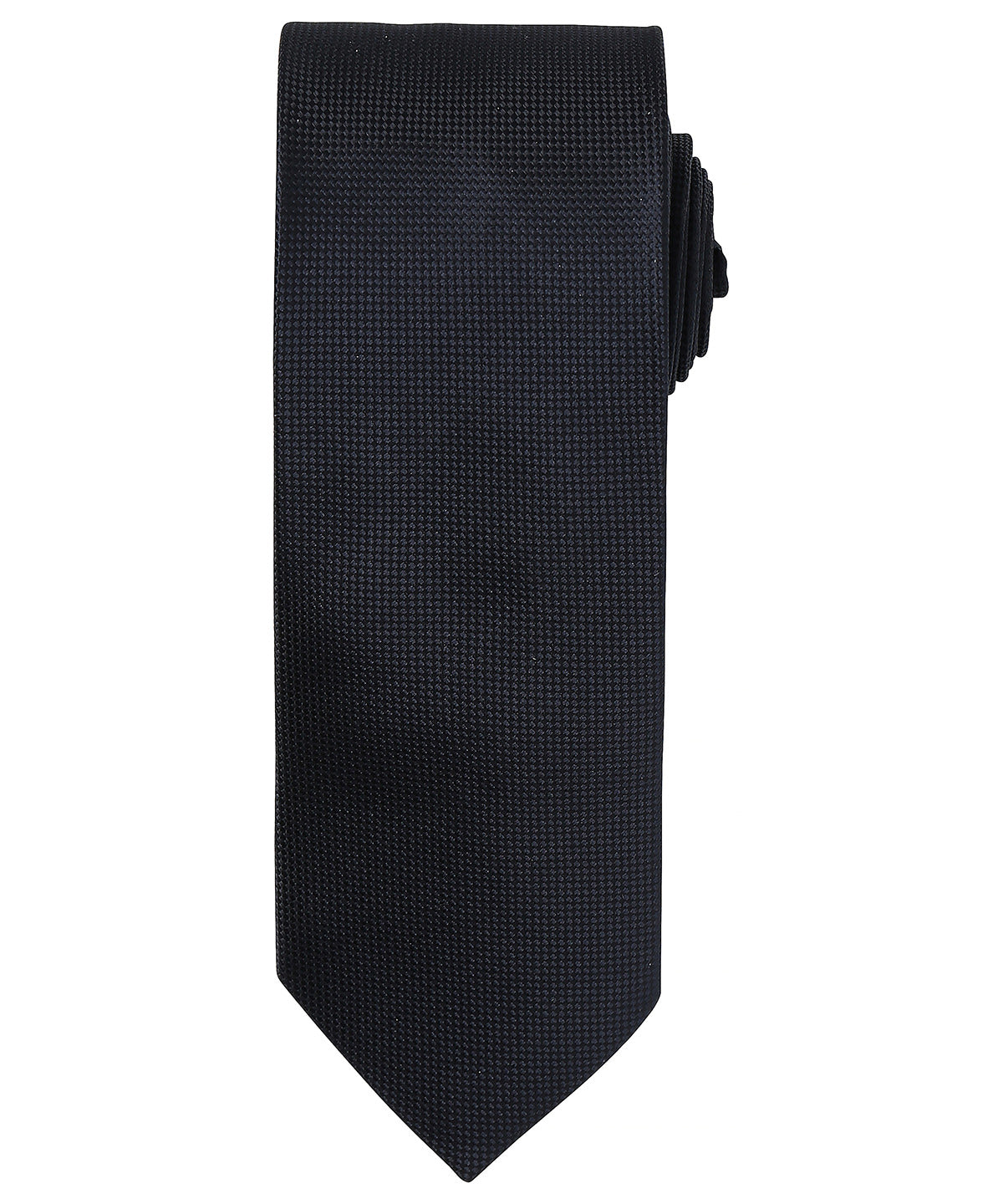 Personalised Ties - Black Premier Micro waffle tie