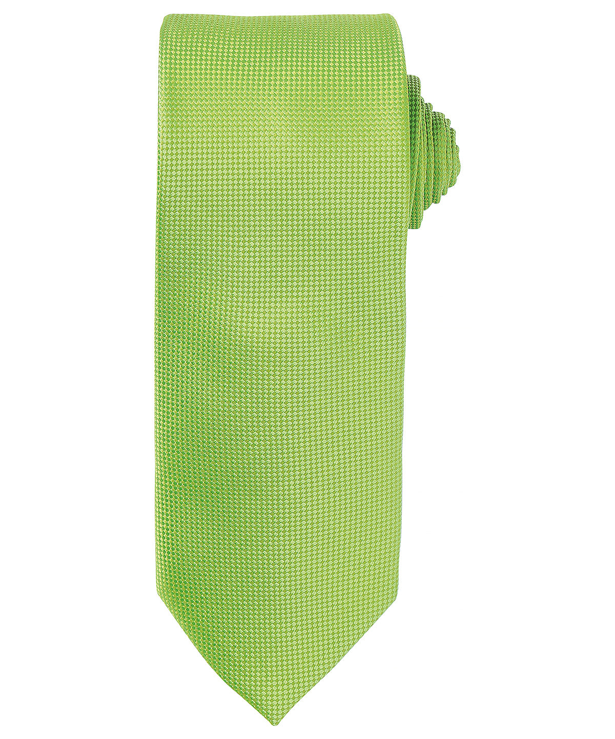 Personalised Ties - Lime Premier Micro waffle tie