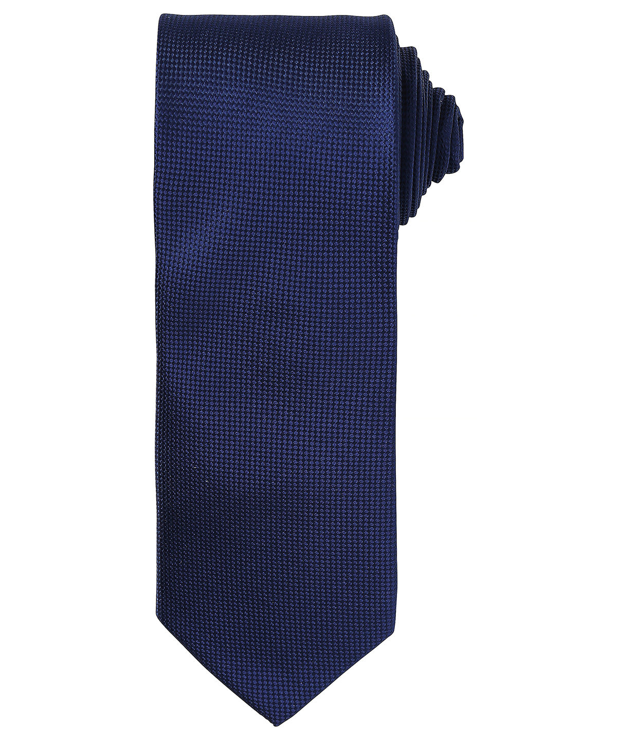 Personalised Ties - Navy Premier Micro waffle tie