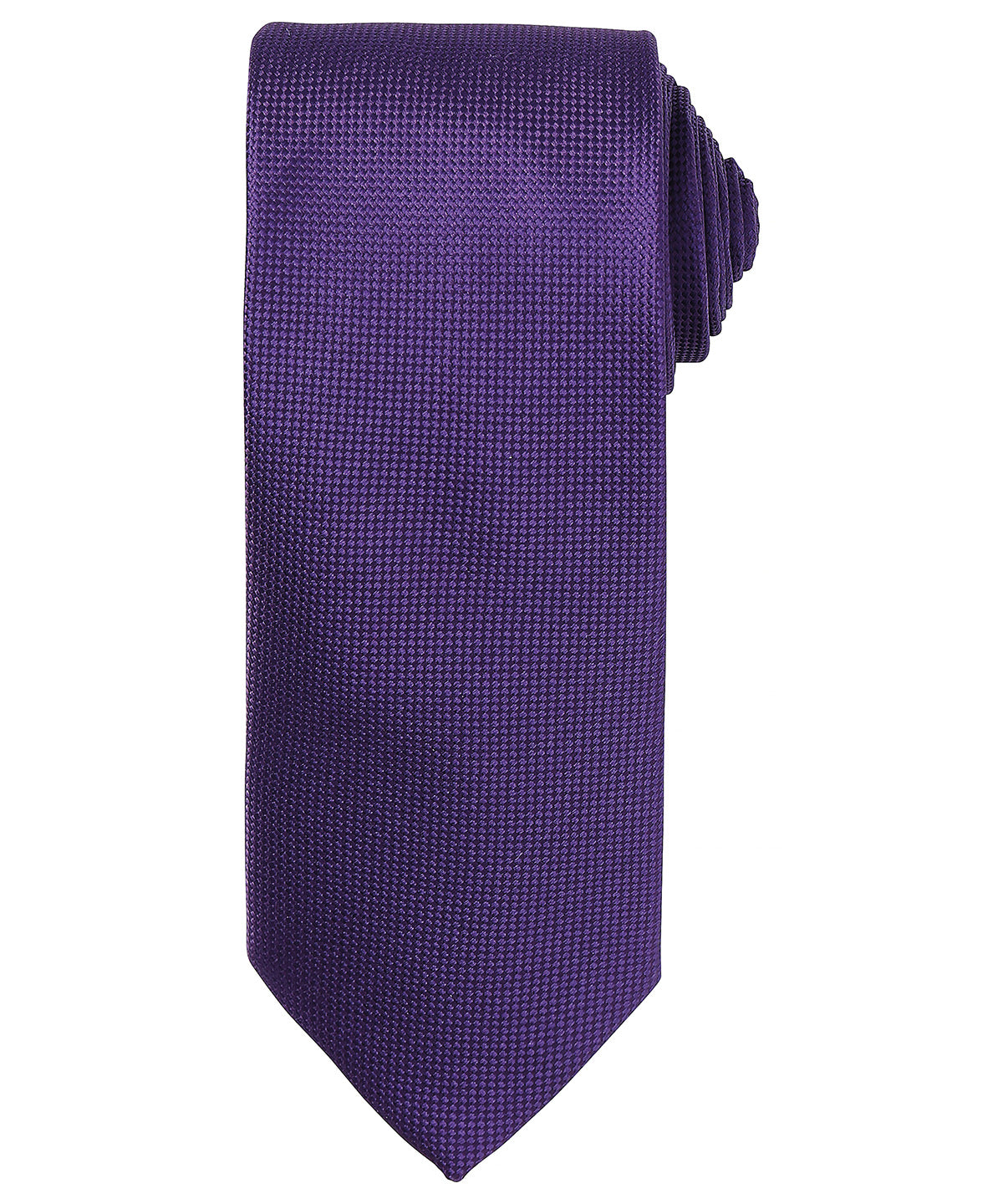 Personalised Ties - Dark Purple Premier Micro waffle tie