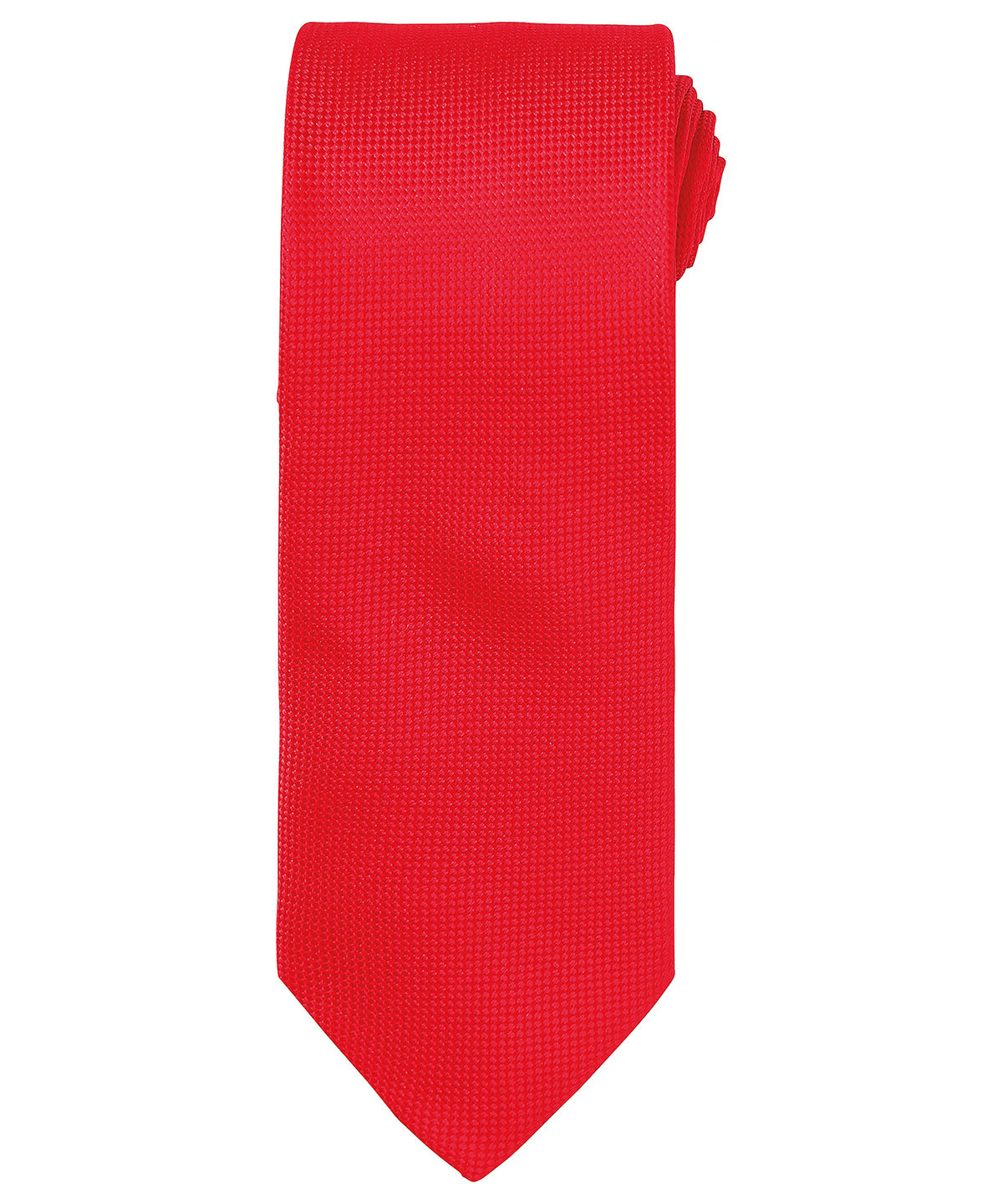 Personalised Ties - Mid Red Premier Micro waffle tie