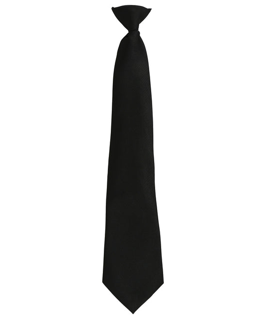 Personalised Ties - Black Premier 'Colours Originals' fashion clip tie