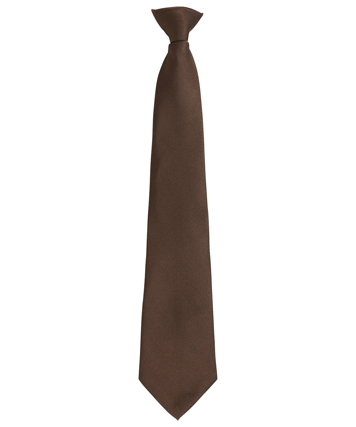 Personalised Ties - Dark Brown Premier 'Colours Originals' fashion clip tie