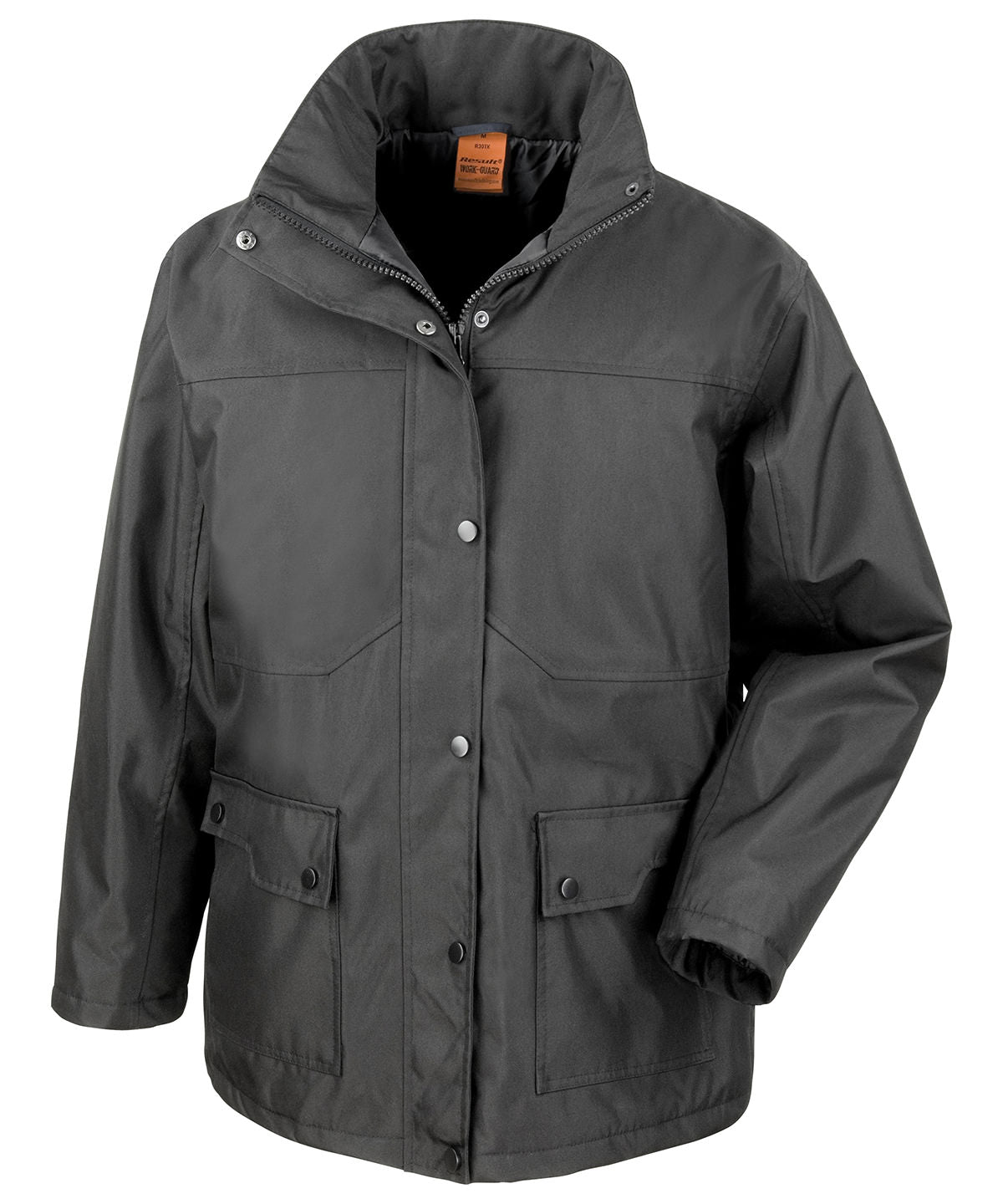 Personalised Jackets - Black Result Workguard Platinum manager's jacket