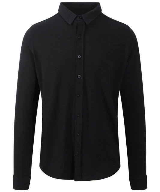 Personalised Shirts - Black AWDis So Denim Oscar knitted shirt
