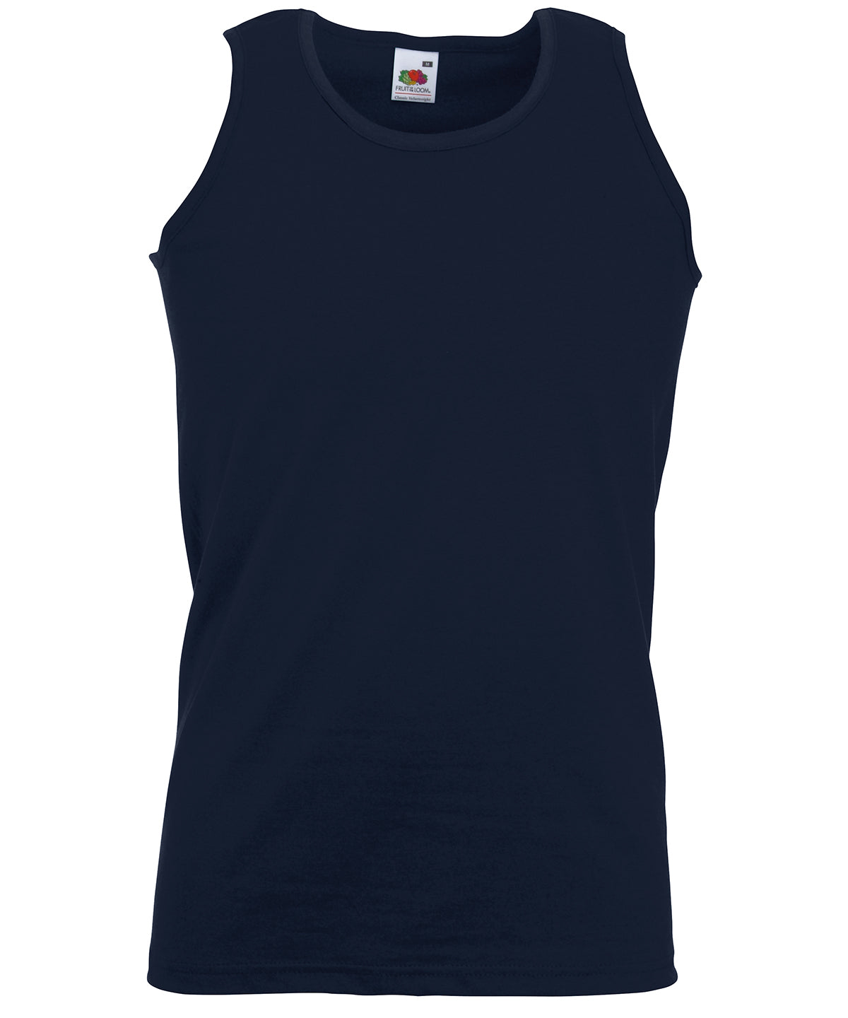 Personalised Vests - Black Fruit of the Loom Valueweight athletic vest