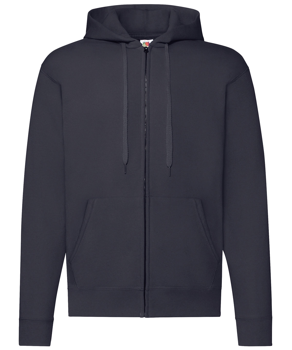 Personalised Hoodies - Black Fruit of the Loom Classic 80/20 hooded sweatshirt jacket