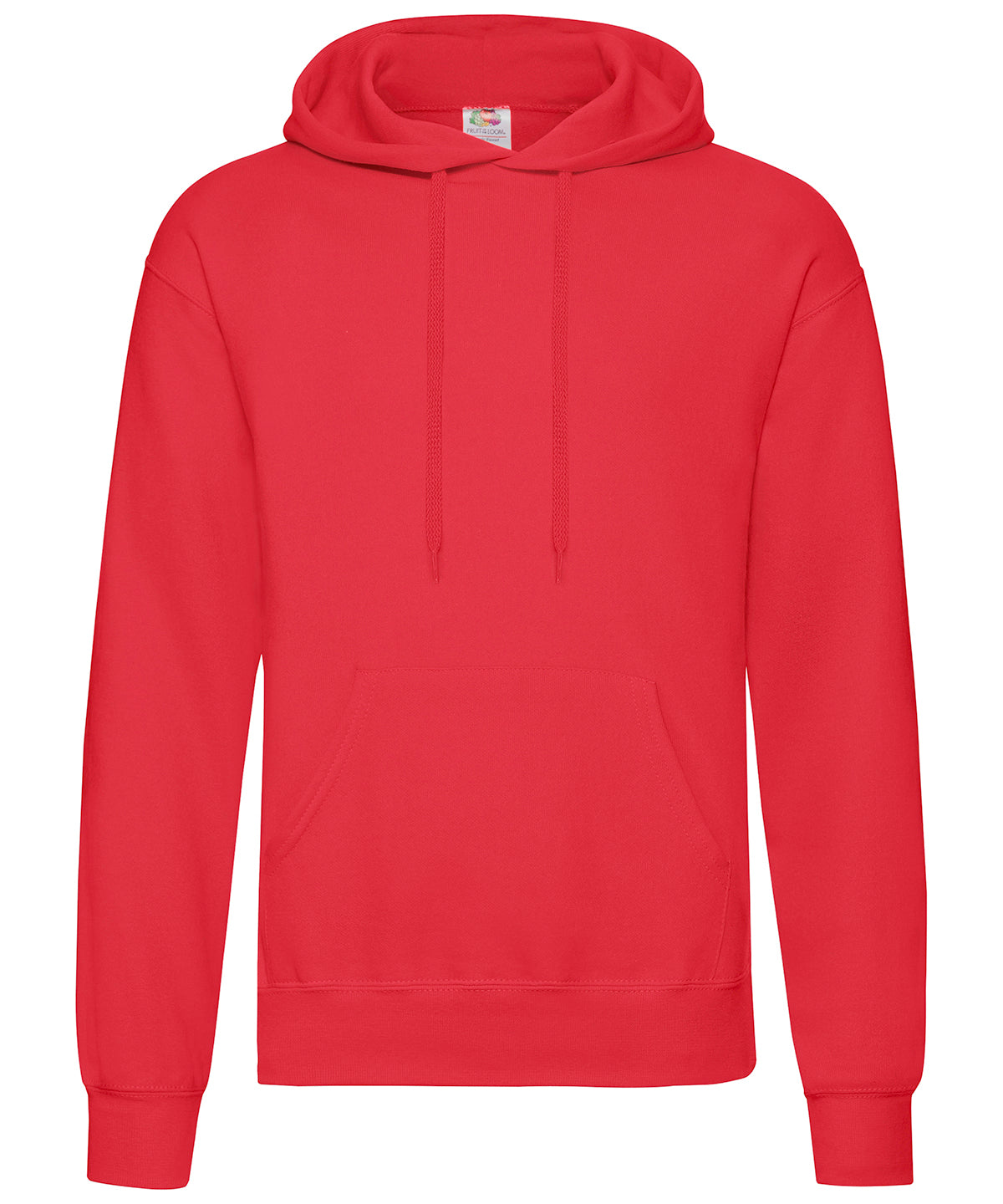 Personalised Hoodies - Mid Red Fruit of the Loom Classic 80/20 hooded sweatshirt