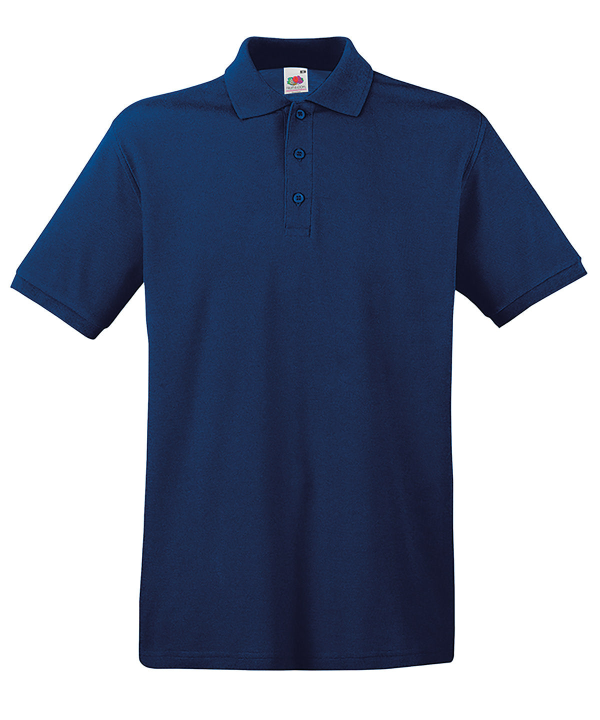 Personalised Polo Shirts - Mid Blue Fruit of the Loom Premium polo