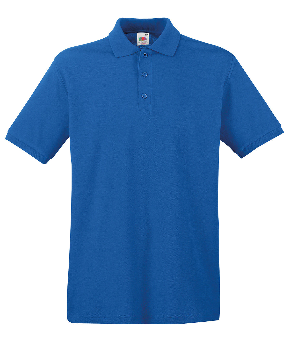Personalised Polo Shirts - Black Fruit of the Loom Premium polo