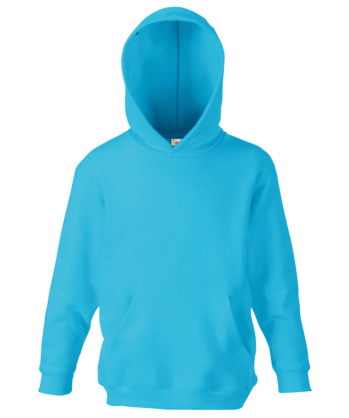 Personalised Hoodies - Mid Blue Fruit of the Loom Kids classic hooded sweatshirt