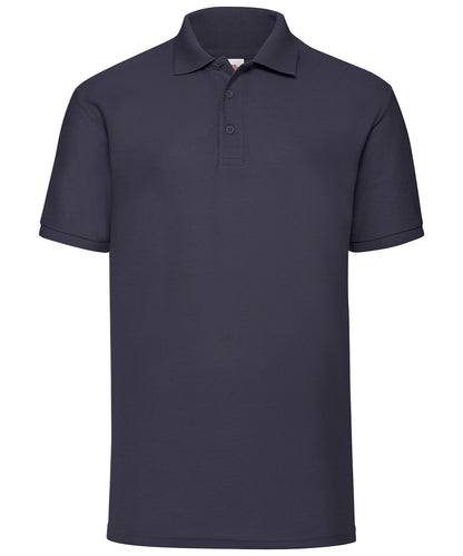 Personalised Polo Shirts - Black Fruit of the Loom 65/35 Polo