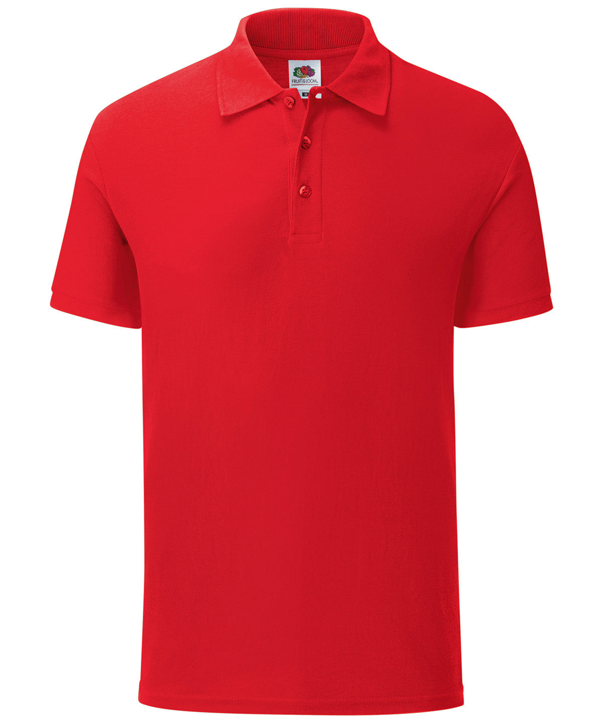 Personalised Polo Shirts - White Fruit of the Loom Iconic polo