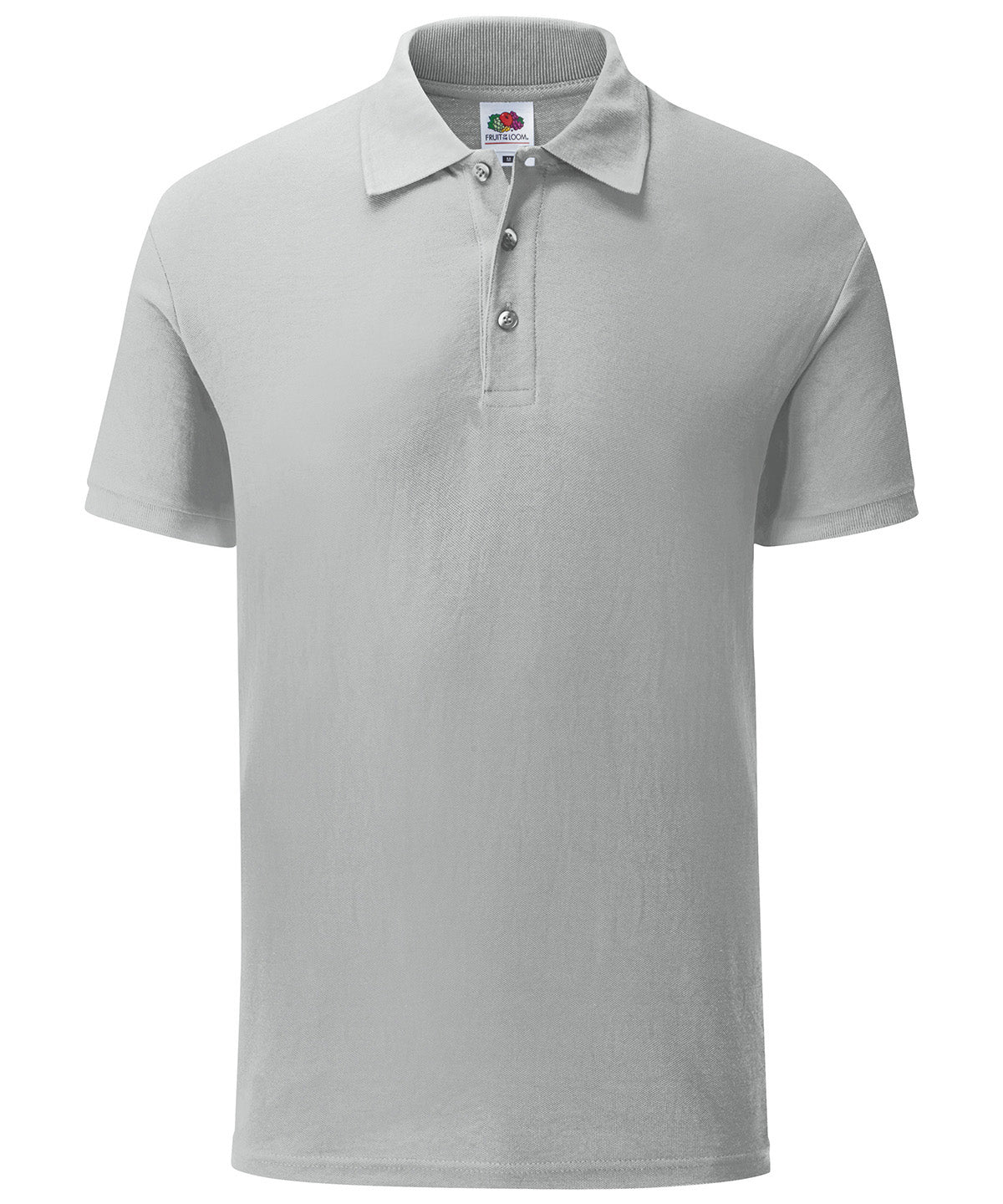 Personalised Polo Shirts - Silver Fruit of the Loom Iconic polo