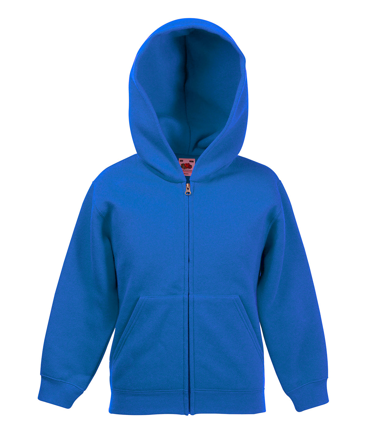 Personalised Hoodies - Black Fruit of the Loom Kids premium hooded sweatshirt jacket