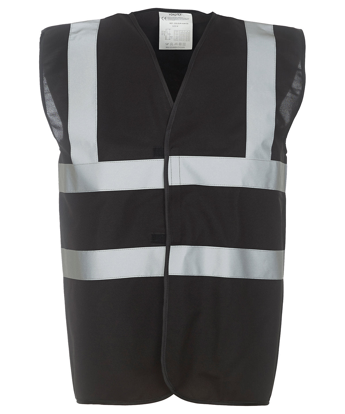 Personalised Safety Vests - Neon Yellow Yoko Hi-vis 2-band-and-braces waistcoat (HVW100)