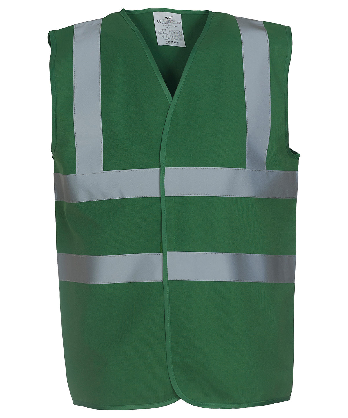 Personalised Safety Vests - Mid Yellow Yoko Hi-vis 2-band-and-braces waistcoat (HVW100)