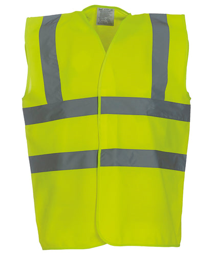 Personalised Safety Vests - Royal Yoko Hi-vis 2-band-and-braces waistcoat (HVW100)