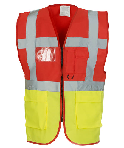 Personalised Safety Vests - Navy Yoko Multifunctional executive hi-vis waistcoat (HVW801)