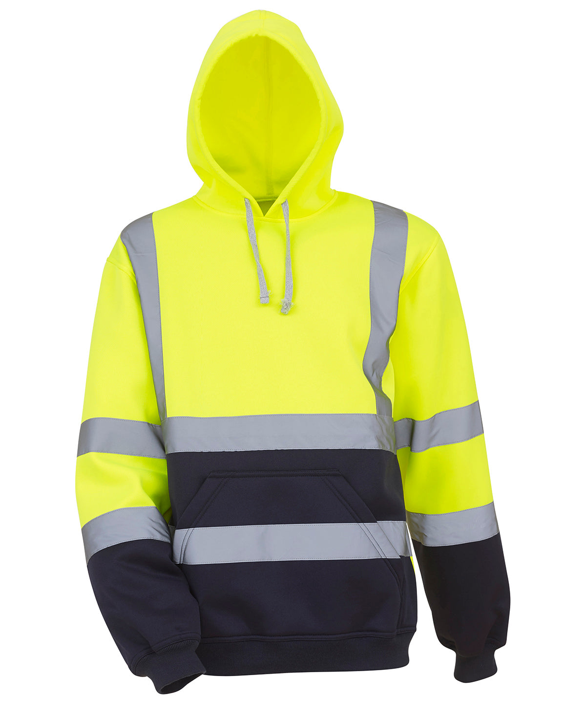 Personalised Hoodies - Black Yoko Hi-vis pull-over hoodie (HVK05)