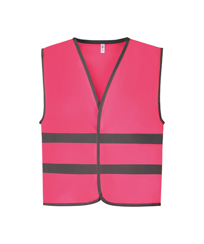 Personalised Safety Vests - Royal Yoko Hi-vis reflective border kids waistcoat (HVW102CH)