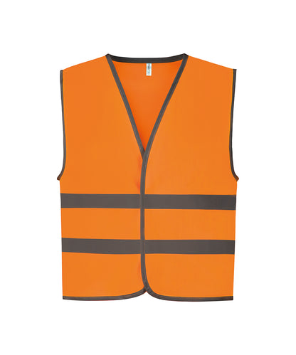 Personalised Safety Vests - Neon Green Yoko Hi-vis reflective border kids waistcoat (HVW102CH)