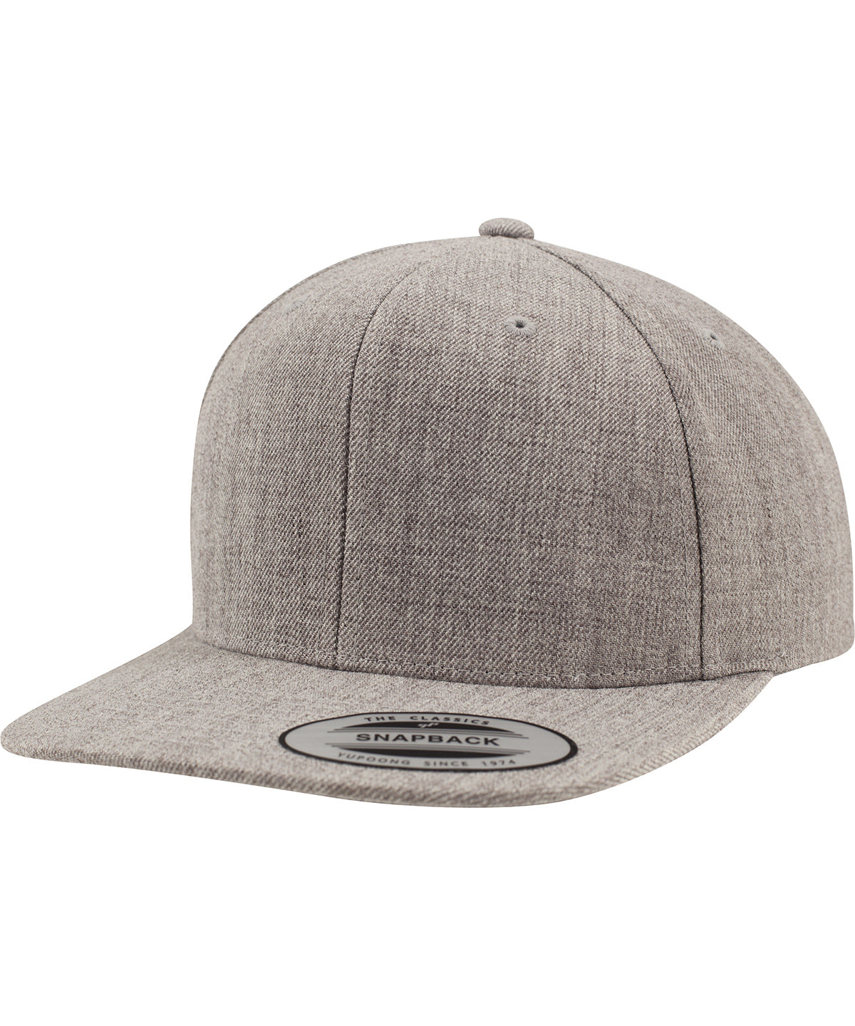 Personalised Caps - Heather Grey Flexfit by Yupoong The classic snapback (6089M)