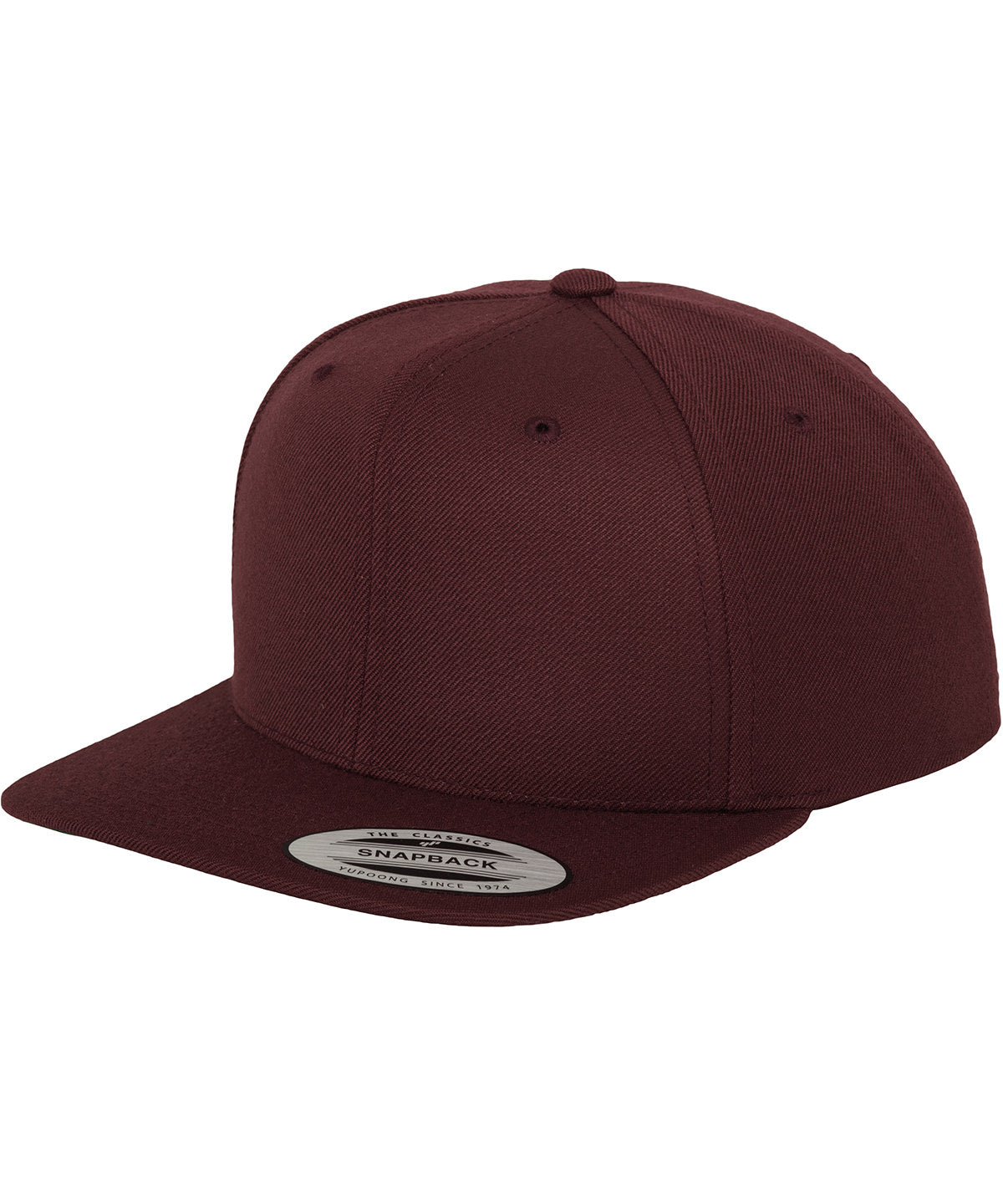 Personalised Caps - Dark Red Flexfit by Yupoong The classic snapback (6089M)