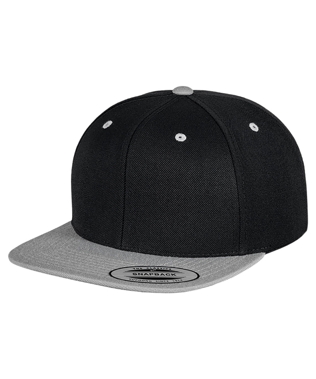 Personalised Caps - Black Flexfit by Yupoong The classic snapback 2-tone  (6089MT)