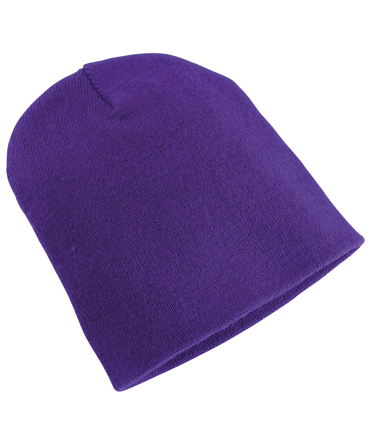 Personalised Hats - Mid Purple Flexfit by Yupoong Heavyweight beanie (1500KC)