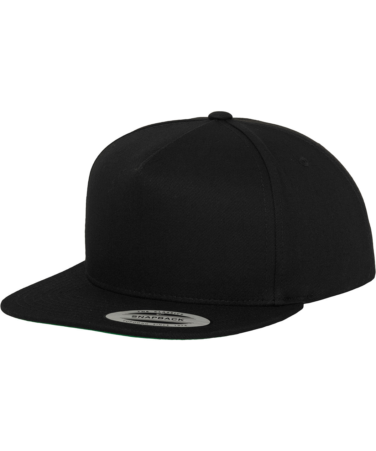 Personalised Caps - Black Flexfit by Yupoong Classic 5-panel snapback (6007)