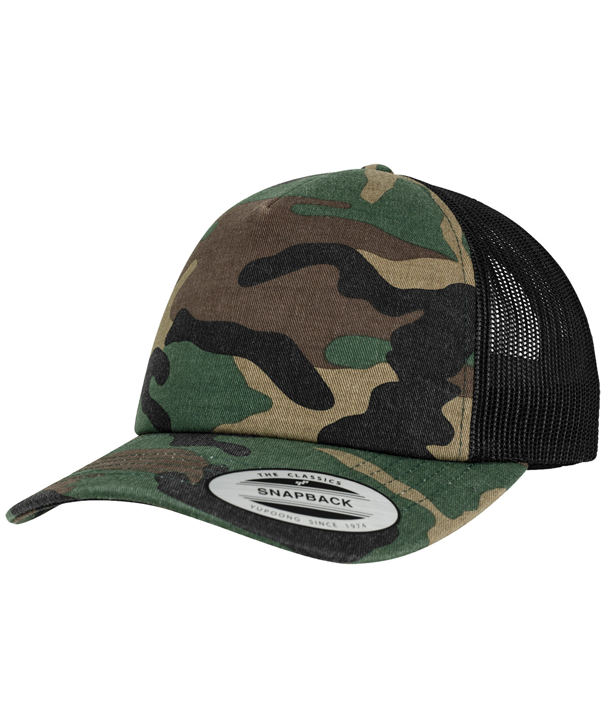 Personalised Caps - Camouflage Flexfit by Yupoong Camo trucker cap (6606C)