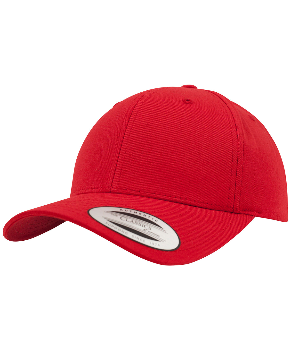 Personalised Caps - Mid Red Flexfit by Yupoong Curved classic snapback (7706)(7706)