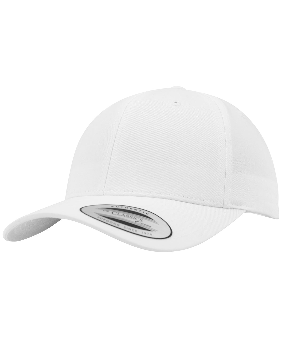 Personalised Caps - White Flexfit by Yupoong Curved classic snapback (7706)(7706)