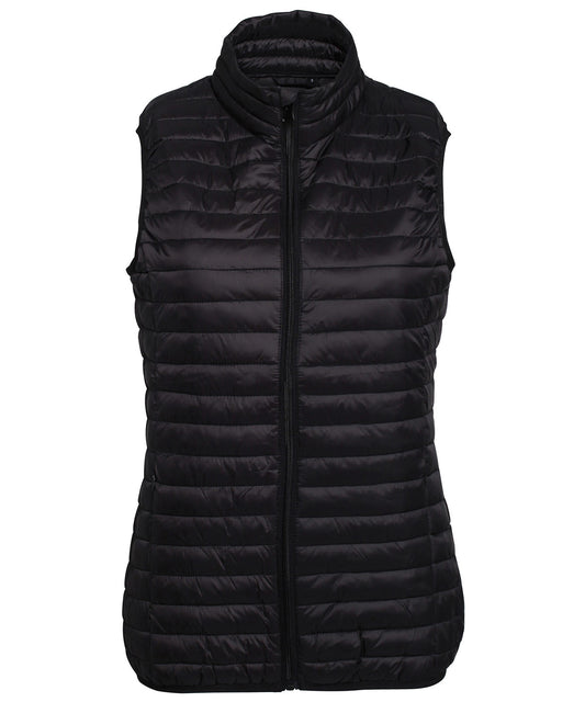 Personalised Gilets - Black 2786 Women's tribe fineline padded gilet
