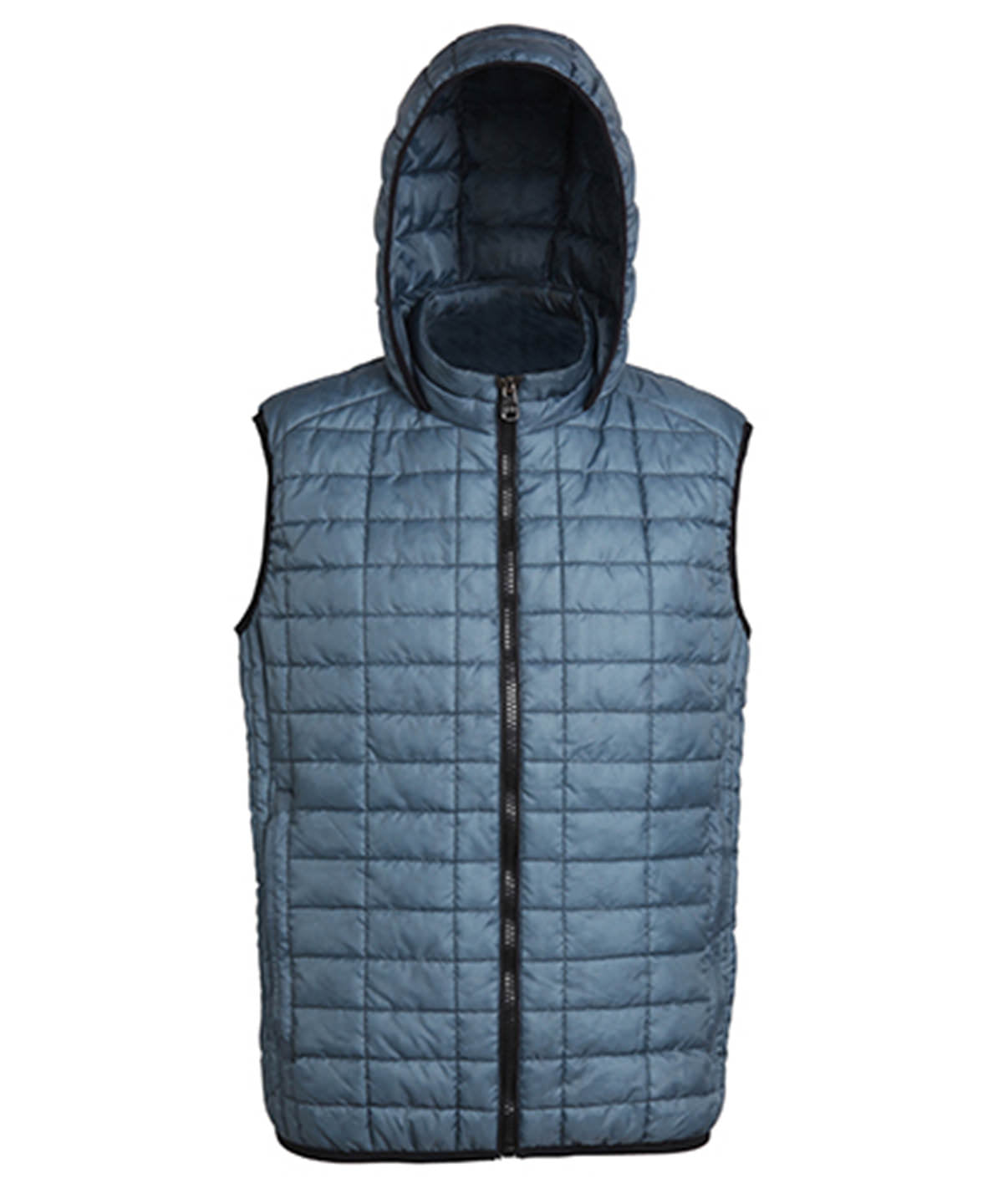 Personalised Gilets - Dark Purple 2786 Honeycomb hooded gilet