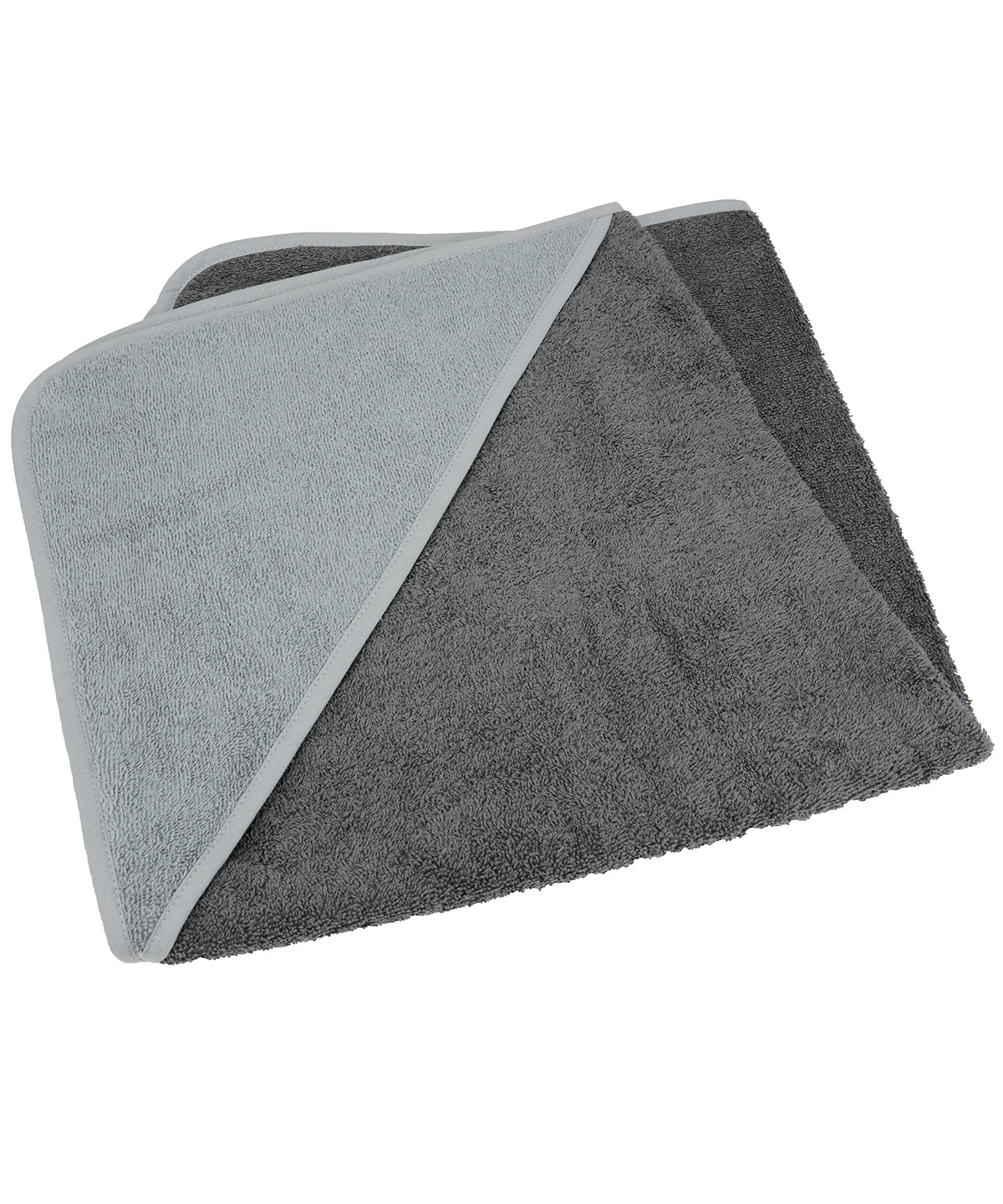 Personalised Towels - Dark Grey A&R Towels ARTG® Babiezz® medium baby hooded towel